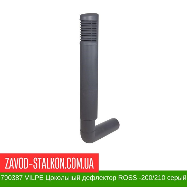790387 VILPE Цокольный дефлектор ROSS -200-210 серый цена на 790387 VILPE Цокольный дефлектор ROSS -200-210 серый