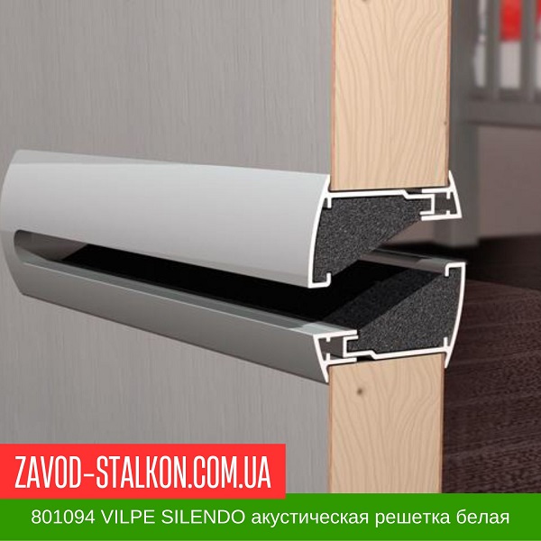 801094 VILPE SILENDO акустическая дверная решетка белая цена на 801094 VILPE SILENDO акустическая дверная решетка белая