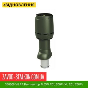 цена 350306 VILPE ​​Вентилятор FLOW ECo 200P (XL ECo 250P) Зеленый