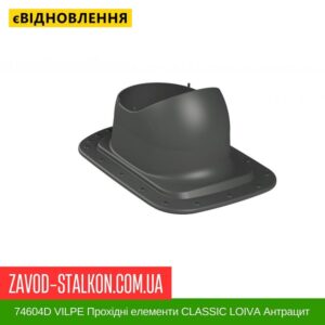 цена 74604D VILPE ​​Проходные элементы Битумная кровля CLASSIC LOIVA Антрацит